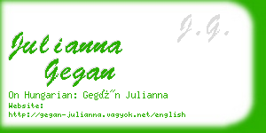 julianna gegan business card